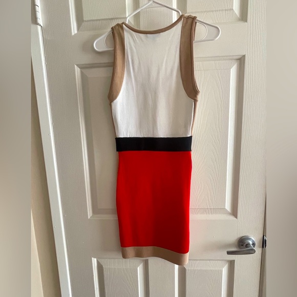 Bebe fitted mini dress in block colors, size S - Picture 4 of 4